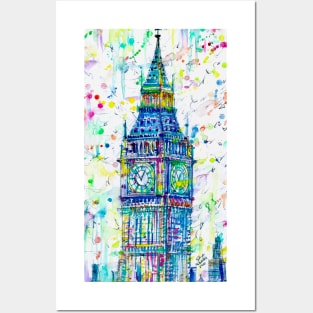 BIG BEN - watercolor painting Posters and Art